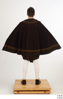  Photos Man in Historical Dress 23 16th century Historical clothing a poses brown suit cloak whole body 0005.jpg